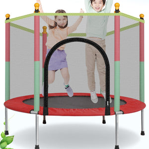 Small Indoor Jump Trampoline With Enclosure For Kids | Zincera