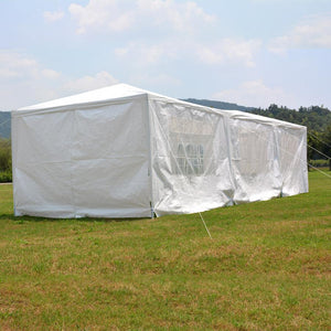 10' x 30' Portable White Party Canopy Event Tent | Zincera