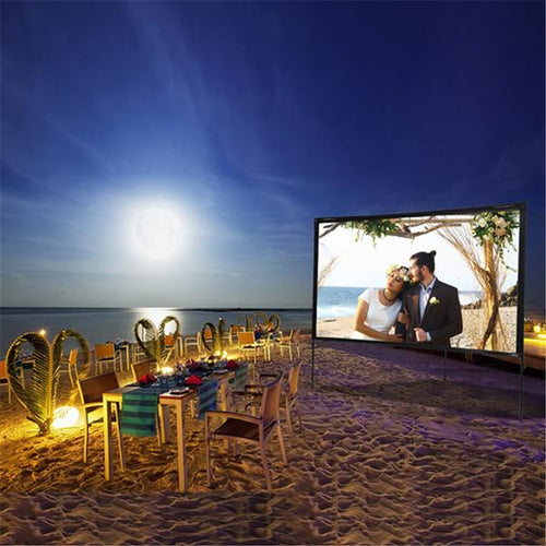 Portable Outdoor Movie Projector Screen 80