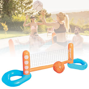 Floating Above Ground Swimming Pool Volleyball Net | Zincera
