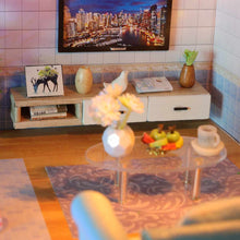 Load image into Gallery viewer, Large LED DIY Miniature Dollhouse Kit | Zincera