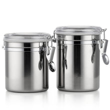 Load image into Gallery viewer, Stainless Steel Kitchen Storage Canister Set 4pcs | Zincera