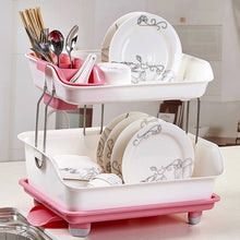 Load image into Gallery viewer, Compact 2 Tier Kitchen Dish Drying Drainer Rack
