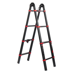 Heavy Duty Extendable Retracting Telescoping Aluminium Ladder | Zincera