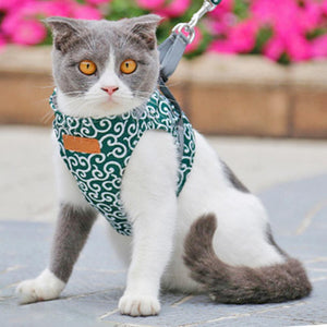 Escape Proof Cat Walking Vest Harness Leash