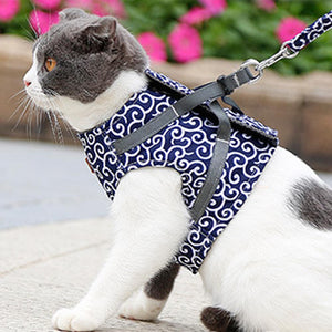 Escape Proof Cat Walking Vest Harness Leash