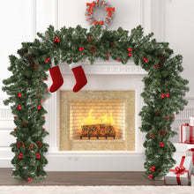 Load image into Gallery viewer, Large Holiday Christmas Pine Cone Mantle Garland