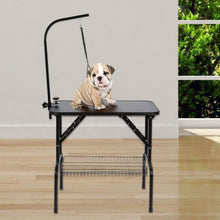 Load image into Gallery viewer, Large Adjustable Pet Grooming Table With Arm