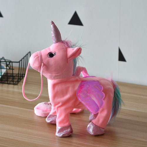 Kids' Realistic Walking Robot Unicorn Plush Toy