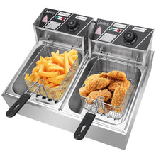 Load image into Gallery viewer, Premium Electric Double Deep Oil Fryer With Basket