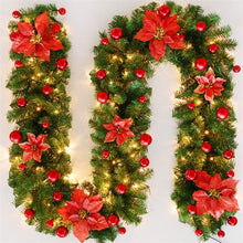 Load image into Gallery viewer, Premium Outdoor Christmas Decoration Garland 8 Ft