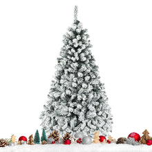 Load image into Gallery viewer, Realistic Prelit Flocked Artificial Christmas Tree 6FT