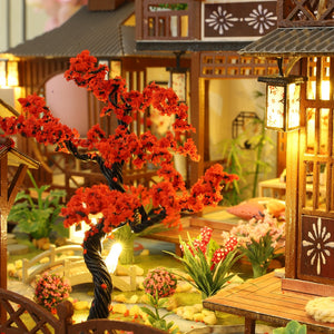 Large LED Glowing Modern Wooden DIY Doll House