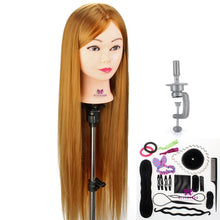 Load image into Gallery viewer, Ultimate Hair Styling Cosmetology Practice Mannequin Head With Hair