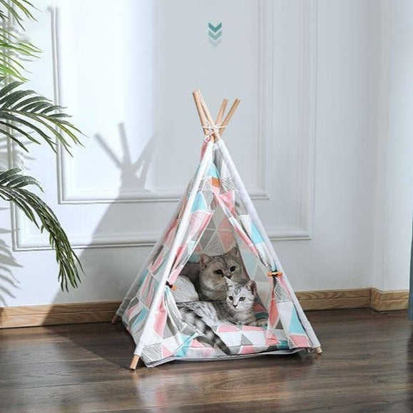 Portable Pop Up Dog / Cat Teepee Bed Tent