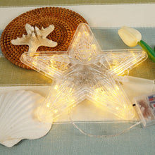 Load image into Gallery viewer, Lighted Glowing LED Christmas Tree Star Topper