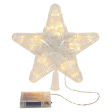 Load image into Gallery viewer, Lighted Glowing LED Christmas Tree Star Topper