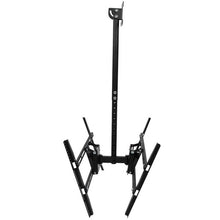 Load image into Gallery viewer, Adjustable Flip Down Ceiling Hanging TV Mount 37 in - 70 in