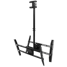 Load image into Gallery viewer, Adjustable Flip Down Ceiling Hanging TV Mount 37 in - 70 in