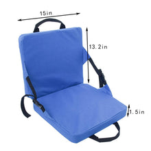 Load image into Gallery viewer, Portable Lightweight Stadium Bleacher Chair Seat With Back