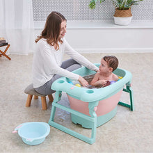 Load image into Gallery viewer, Large Portable Folding Collapsible Baby Bathtub