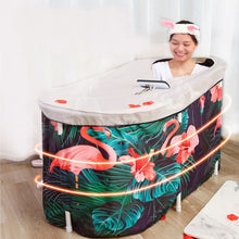 Load image into Gallery viewer, Spacious Portable Folding Adult Soaking Shower Bathtub