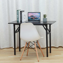 Load image into Gallery viewer, Premium Folding Wooden Computer Space Workstation Desk