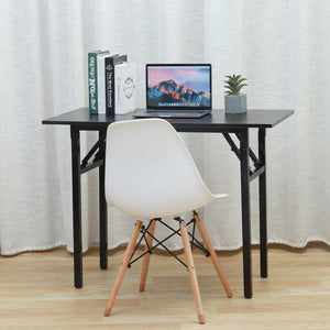 Premium Folding Wooden Computer Space Workstation Desk