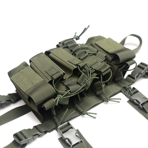 Heavy Duty Tactical Minimalist Molle Chest Rig