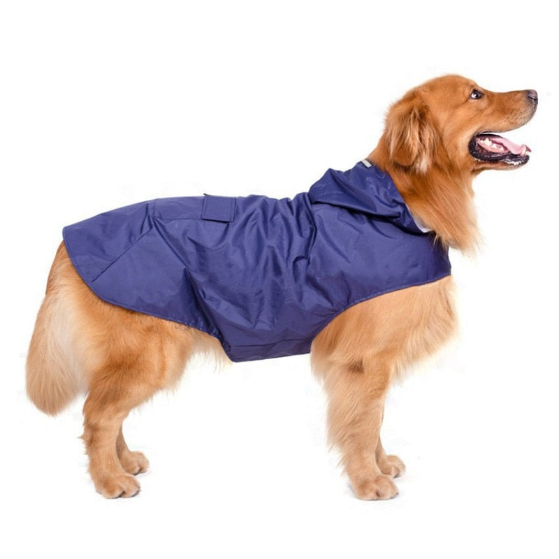 Heavy Duty Dog Raincoat Jacket With Hood
