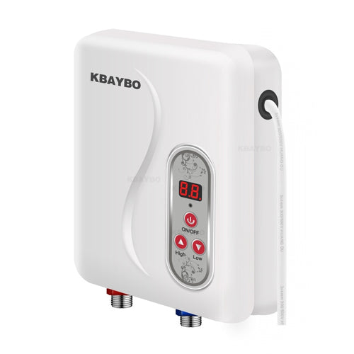 Premium Small Electric Instant Tankless Hot Water Heater 7000W | Zincera