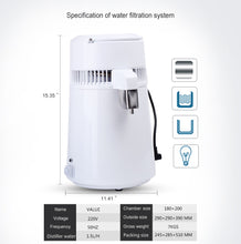 Load image into Gallery viewer, Premium Home Water Distiller Countertop Machine 4L | Zincera