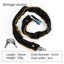 Load image into Gallery viewer, Foldable Bike Chain Cable Metal Lock | Zincera
