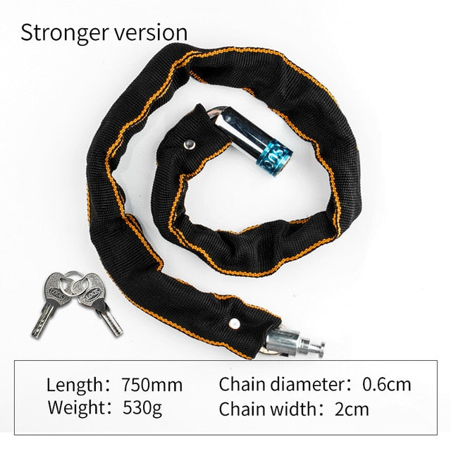 Foldable Bike Chain Cable Metal Lock– Zincera