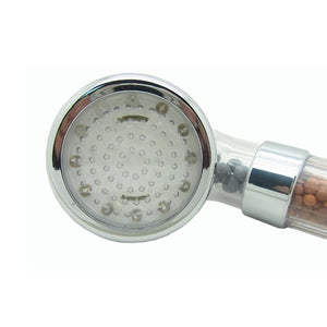 LED High Pressure Handheld Shower Head With Lights | Zincera