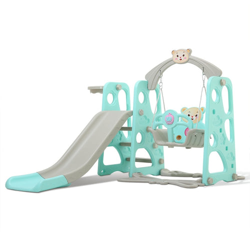 3 in 1 Kids Swing Set Playhouse With Slide | Zincera