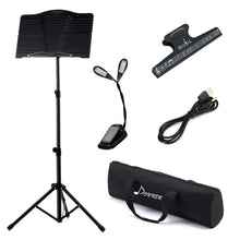 Load image into Gallery viewer, Portable Folding Sheet Music Stand | Zincera