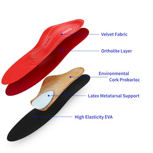High Arch Support Inserts Flat Feet Shoe Insoles | Zincera