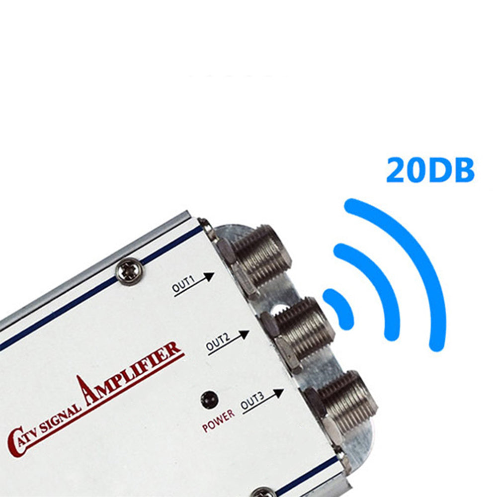 20dB TV Antenna Booster Cable Signal Amplifier Zincera 20dB TV Antenna Booster Cable Signal Amplifier Zincera