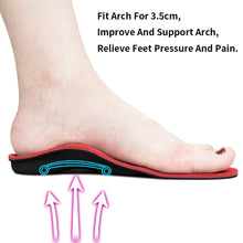 Load image into Gallery viewer, High Arch Support Inserts Flat Feet Shoe Insoles | Zincera
