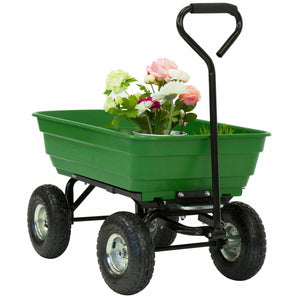 Heavy Duty Garden Utility Wagon Cart 220 Lb