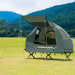 Compact Spacious Camping Off The Ground Cot Tent