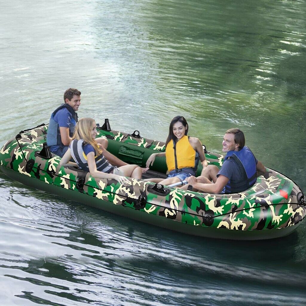 Large Spacious Inflatable Blow Up Fishing Boat