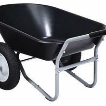 Load image into Gallery viewer, Heavy Duty Two Wheel Steel Garden Wheelbarrow