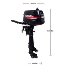 Load image into Gallery viewer, Premium Outboard 2 Stroke Fishing Boat Engine Motor 6 HP