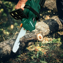 Load image into Gallery viewer, Powerful Handheld Electric Battery Powered Cordless Chainsaw 10 in