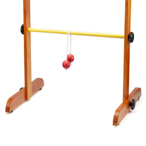 Premium Wooden Ladder Ball Golf Toss Game Set