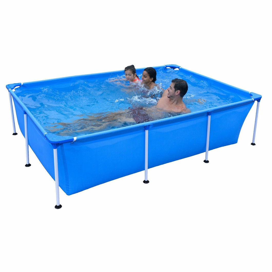 Large Outdoor Above Ground Rectangle Hard Sided Swimming Pool
