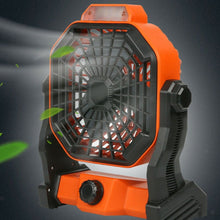 Load image into Gallery viewer, Portable Solar Powered Rechargeable Camping Tent Fan