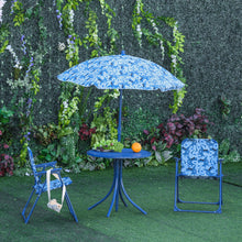 Load image into Gallery viewer, Kids Outdoor Picnic Bench Table Set With Umbrella